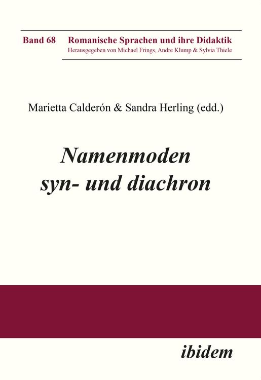 Produktbild: Namenmoden syn- und diachron