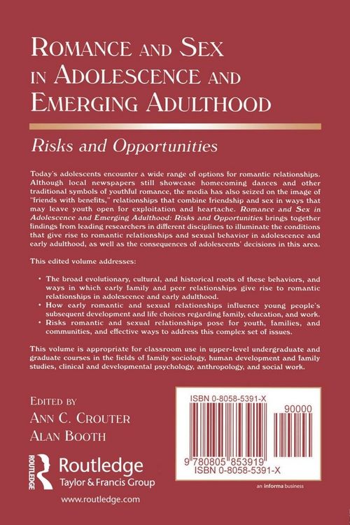 Produktbild: Romance and Sex in Adolescence and Emerging Adulthood