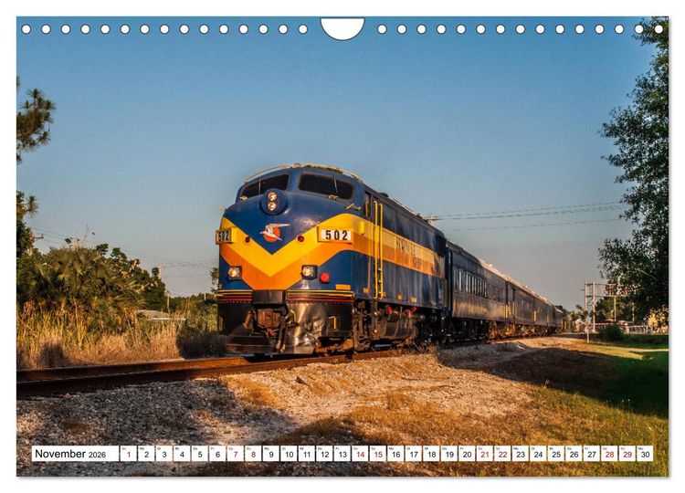 Produktbild: Eisenbahn in Nordamerika (Wandkalender 2026 DIN A4 quer), CALVENDO Monatskalender