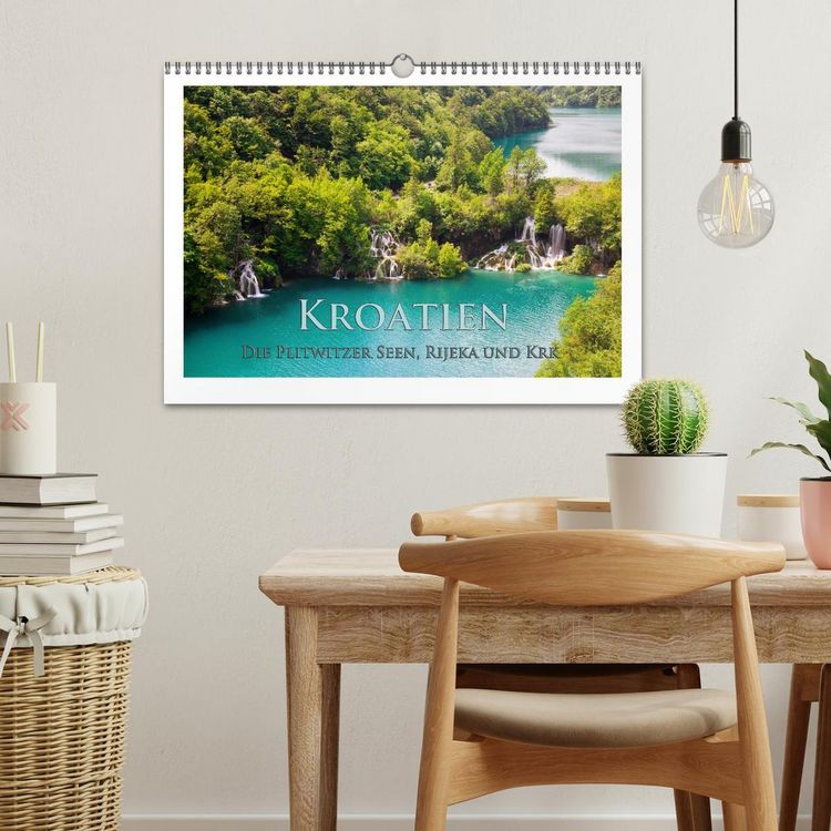 Produktbild: Kroatien - Plitwitzer Seen, Rijeka und Krk (Wandkalender 2026 DIN A3 quer), CALVENDO Monatskalender