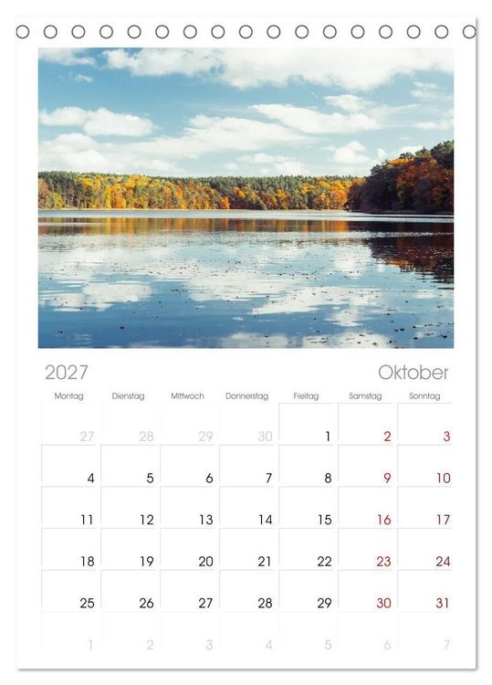 Produktbild: Tischplaner 2027 - Lychen - zwischen Wald und Seen (A5 Tischkalender zum Aufstellen) CALVENDO