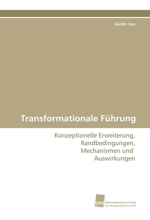 Produktbild: Transformationale F&uuml;hrung