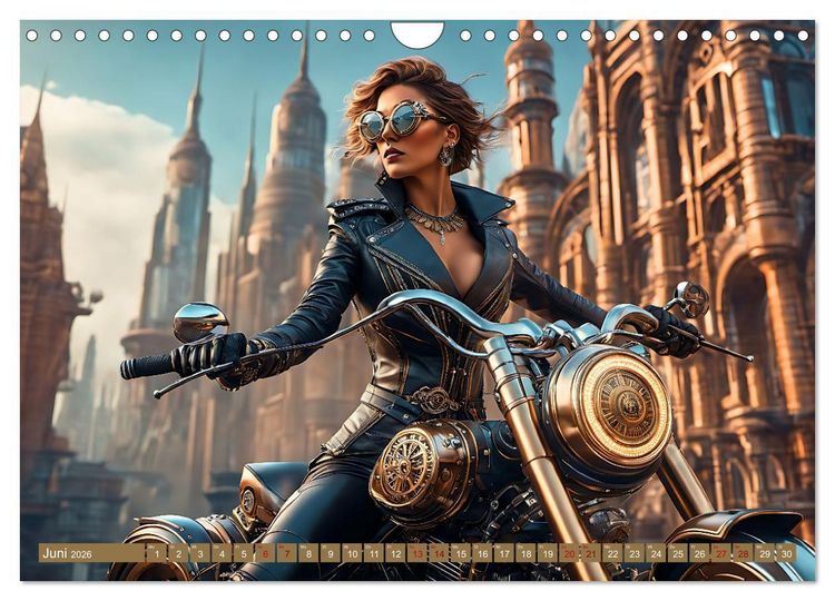 Produktbild: Steampunk - Mensch und Maschine (Wandkalender 2026 DIN A4 quer), CALVENDO Monatskalender