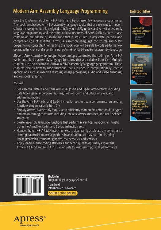 Produktbild: Modern Arm Assembly Language Programming