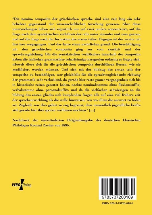 Produktbild: Zur Griechischen Nominalcomposition