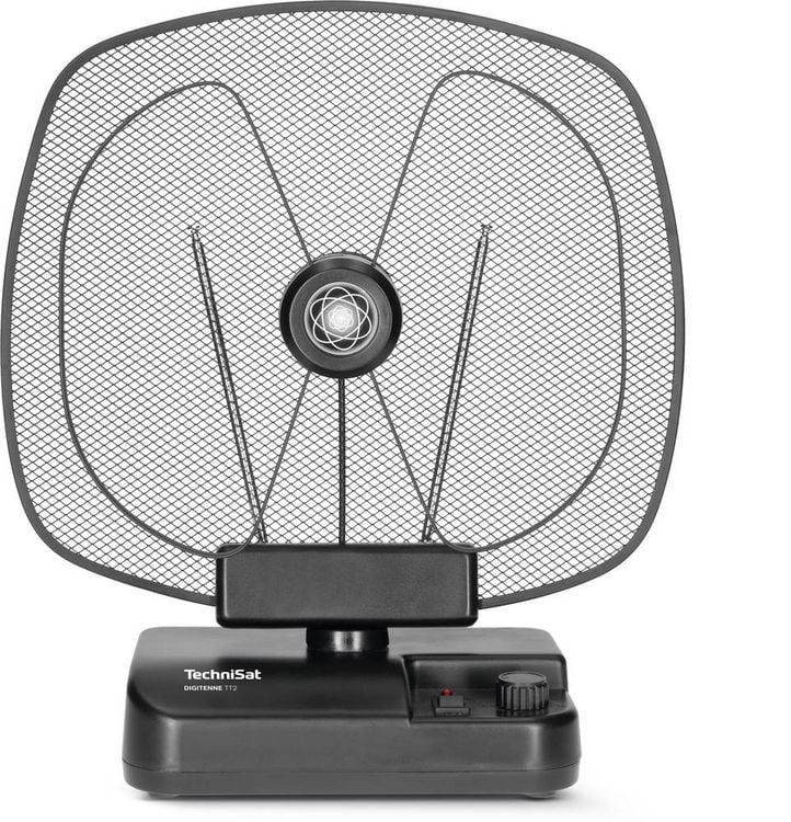 Produktbild: TechniSat Digitenne TT2 Aktive DVB-T/T2-Rundstrahlantenne Innenbereich, station&auml;r, Steckdose Verst&auml;rkung: 30 dB Schwarz