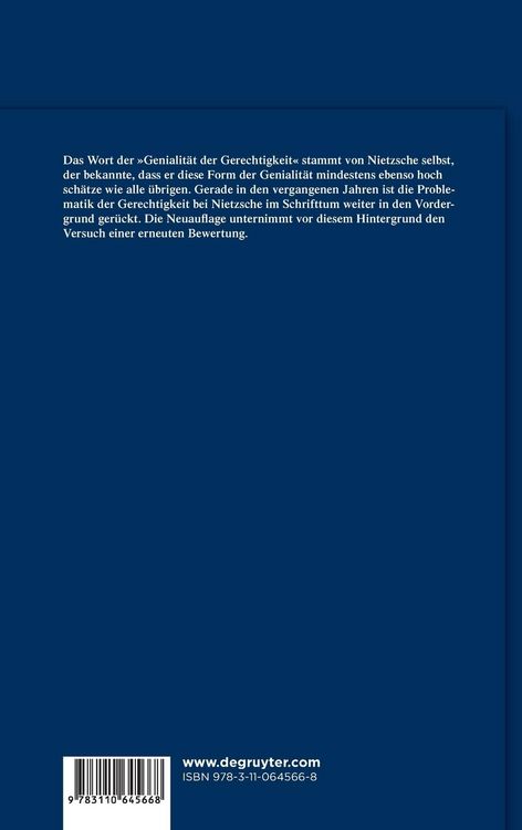 Produktbild: Nietzsches Genialit&auml;t der Gerechtigkeit