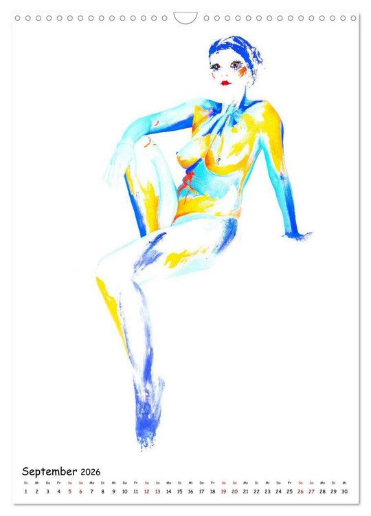 Produktbild: MEL Bodypainting von fru.ch (Wandkalender 2026 DIN A3 hoch), CALVENDO Monatskalender