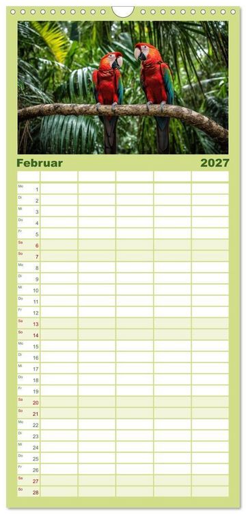 Produktbild: Familienplaner 2027 - Typisch Brasilien mit 5 Spalten (Wandkalender, 21 x 45 cm) CALVENDO