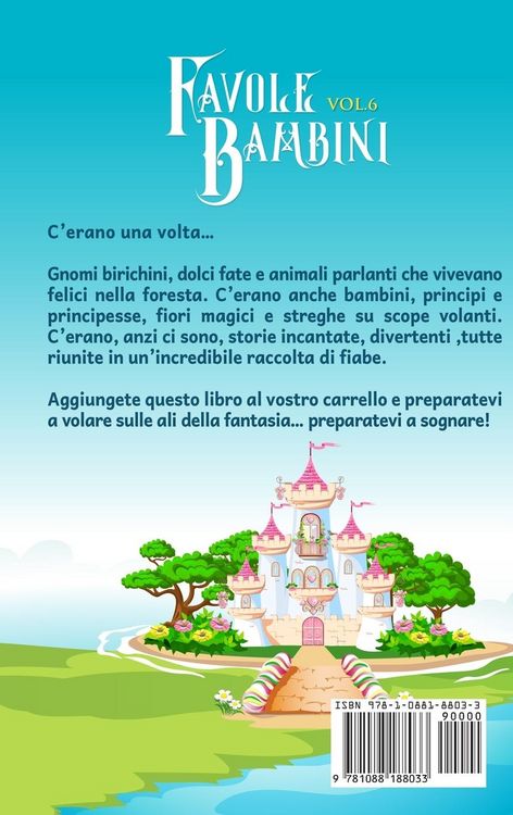 Produktbild: Favole per Bambini Una grande raccolta di favole e fiabe fantastiche. (Vol.6)