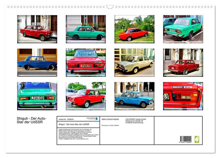 Produktbild: Shiguli - Der Auto-Star der UdSSR (Wandkalender 2026 DIN A2 quer), CALVENDO Monatskalender