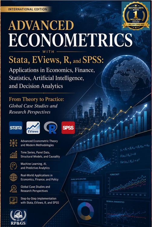 Produktbild: Advanced Econometrics with Stata, EViews, R, and SPSS: Applications in Economics, Finance, Statistics, Artificial Intelligence, and Decision Analytics
