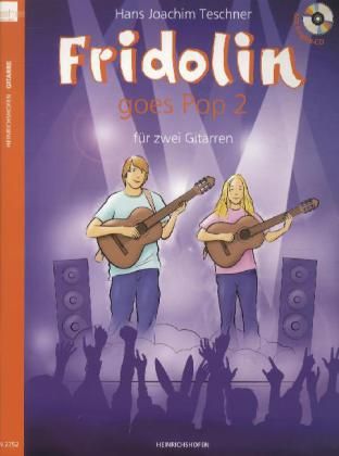 Produktbild: Fridolin goes Pop, f&uuml;r 2 Gitarren, Spielpartitur, m. Audio-CD. Band 2
