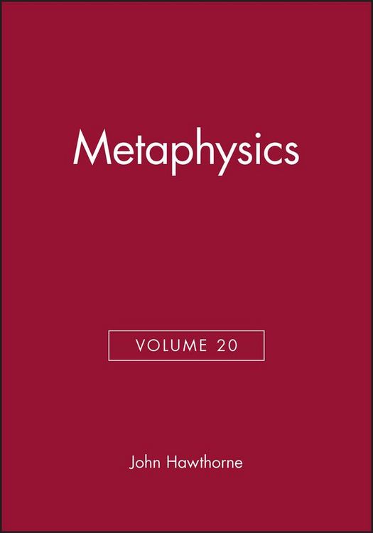 Produktbild: Metaphysics, Volume 20