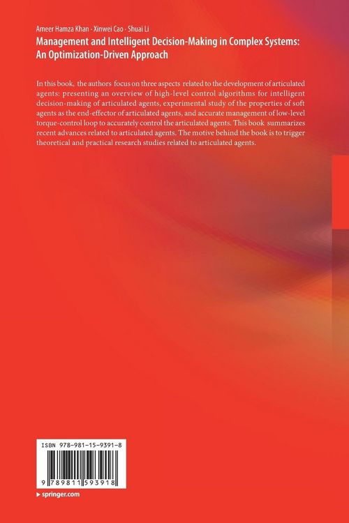 Produktbild: Management and Intelligent Decision-Making in Complex Systems: An Optimization-Driven Approach