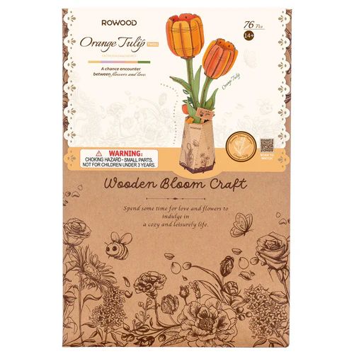 Produktbild: Book Nook DIY Blume Orange Tulpe