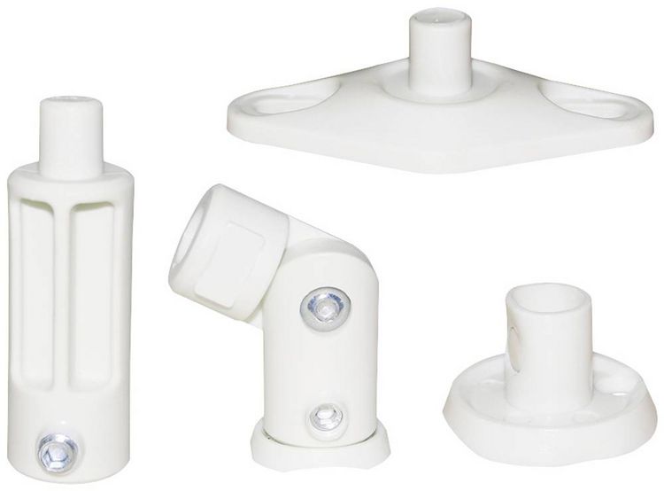 Produktbild: Neomounts SPEAKER-W100 Lautsprecher-Deckenhalterung Neigbar Boden-/Deckenabstand (max.): 14.2 cm Wei&szlig; 1 St.