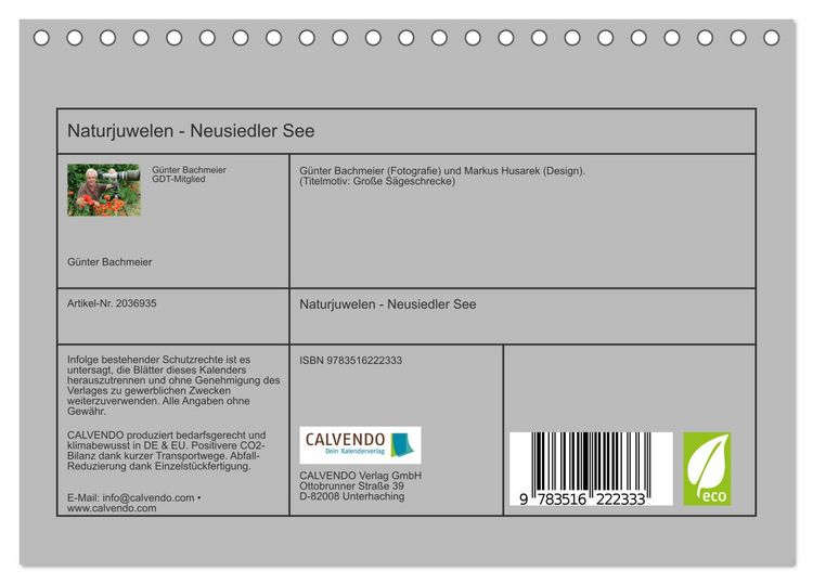 Produktbild: Naturjuwelen - Neusiedler See (Tischkalender 2026 DIN A5 quer), CALVENDO Monatskalender