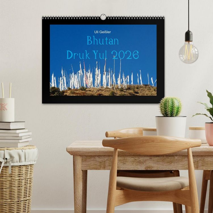 Produktbild: Bhutan Druk Yul 2026 (Wandkalender 2026 DIN A3 quer), CALVENDO Monatskalender