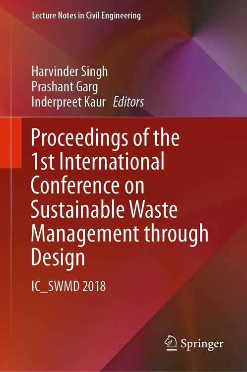 Produktbild: Proceedings of the 1st International Conference on Sustainable Waste Management through Design