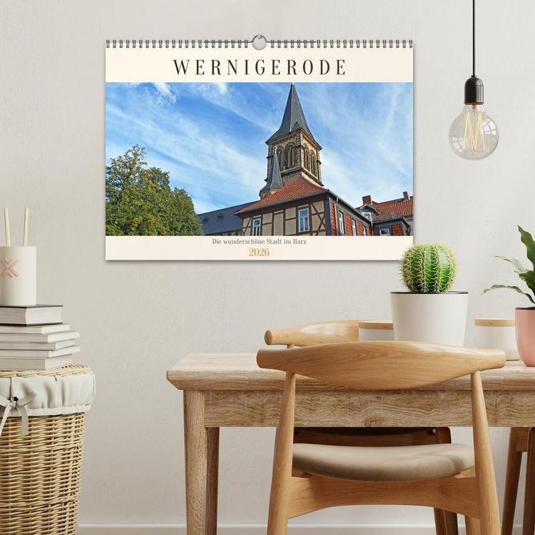 Produktbild: Wernigerode, die wundersch&ouml;ne Stadt im Harz (Wandkalender 2026 DIN A3 quer), CALVENDO Monatskalender