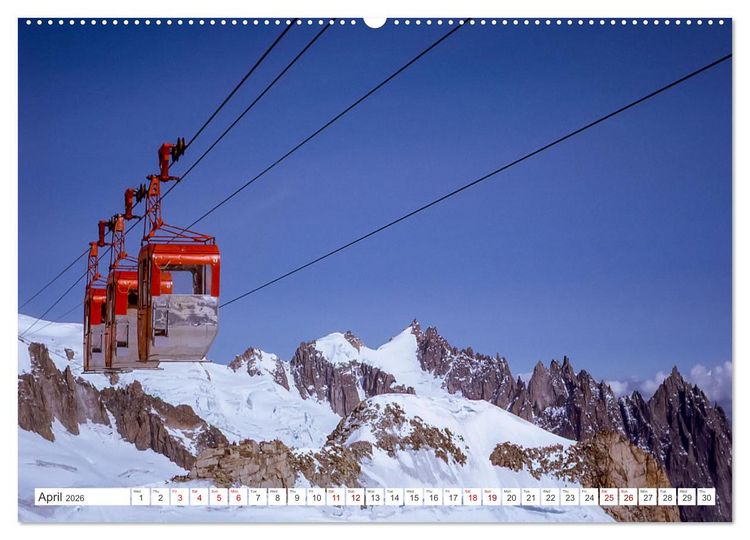 Produktbild: A trip to the roof of Europe. The Mont-Blanc massiv (High Quality Premium Wall Calendar 2026 DIN A2 landscape),CALVENDO 12 Month Wall Calendar