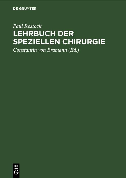 Produktbild: Lehrbuch der speziellen Chirurgie