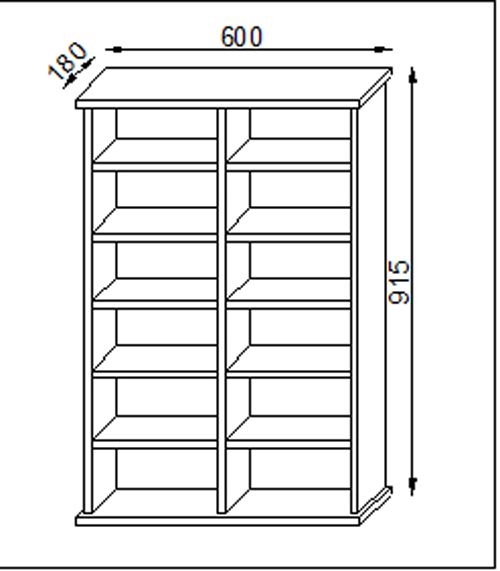 Produktbild: Holz CD DVD Stand Regal Schrank St&auml;nder Ronul