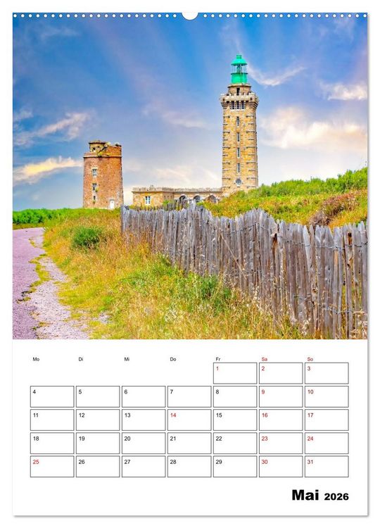 Produktbild: Malerische Bretagne - Reiseplaner (hochwertiger Premium Wandkalender 2026 DIN A2 hoch), Kunstdruck in Hochglanz