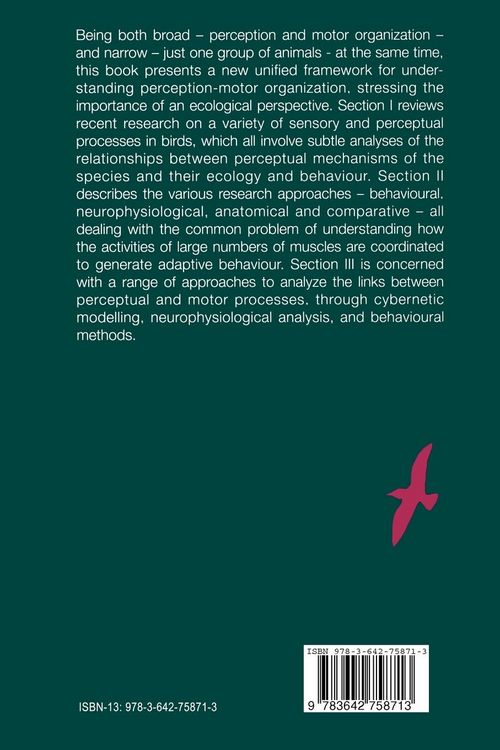 Produktbild: Perception and Motor Control in Birds