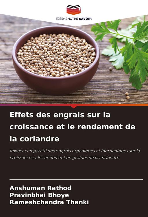Produktbild: Effets des engrais sur la croissance et le rendement de la coriandre