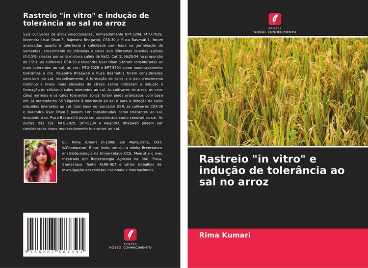 Produktbild: Rastreio "in vitro" e indu&ccedil;&atilde;o de toler&acirc;ncia ao sal no arroz