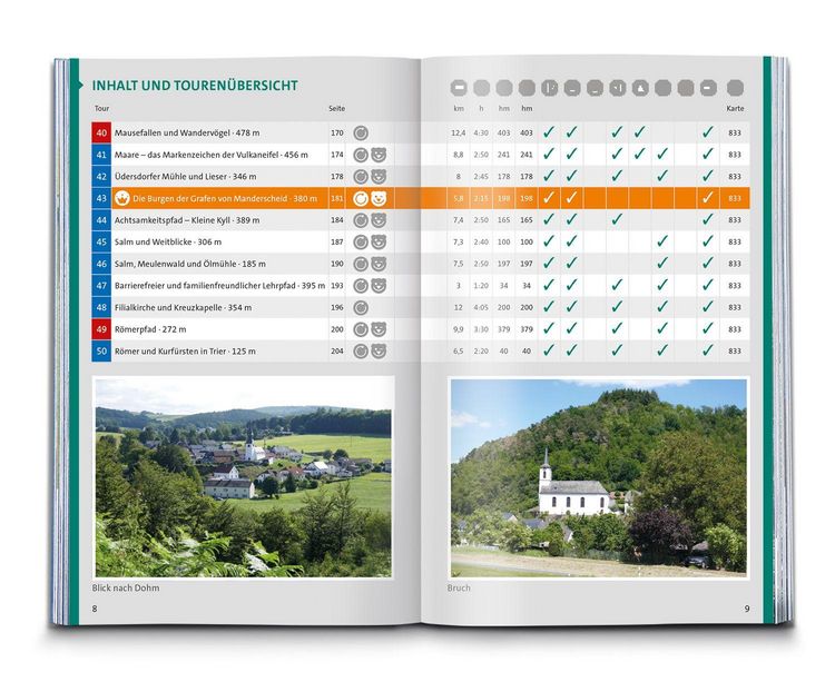 Produktbild: KOMPASS Wanderf&uuml;hrer Eifelsteig, vom Dom zu Aachen zum Dom in Trier, 50 Touren mit Extra-Tourenkarte