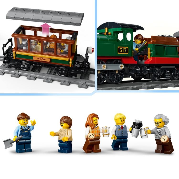Produktbild: LEGO City 60511 Klassischer Dampfzug, Bauset mit Spielzeugzug f&uuml;r Kinder ab 7 Jahren