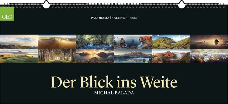 Produktbild: GEO Panorama: Der Blick ins Weite 2026 - Panorama-Kalender - Wand-Kalender - Großformat-Kalender - 137x60
