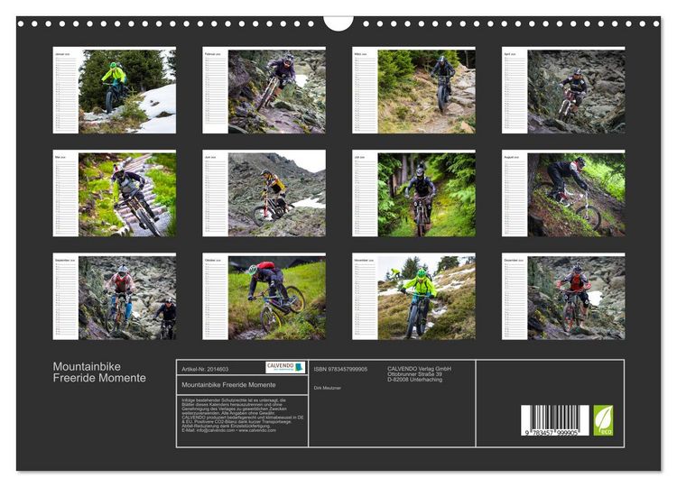 Produktbild: Mountainbike Freeride Momente (Wandkalender 2026 DIN A3 quer), CALVENDO Monatskalender