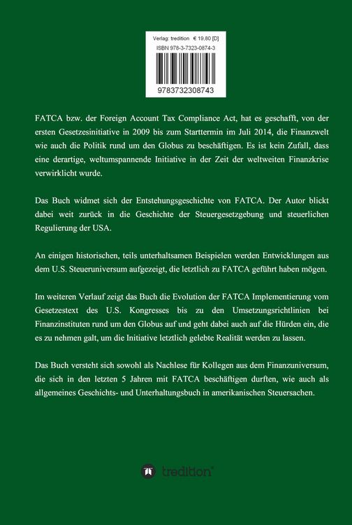 Produktbild: FATCA - Foreign Account Tax Compliance Act