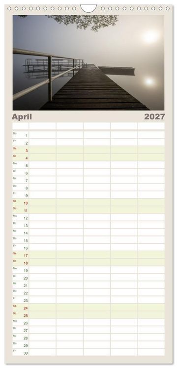 Produktbild: Familienplaner 2027 - Lychen - zwischen Wald und Seen mit 5 Spalten (Wandkalender, 21 x 45 cm) CALVENDO