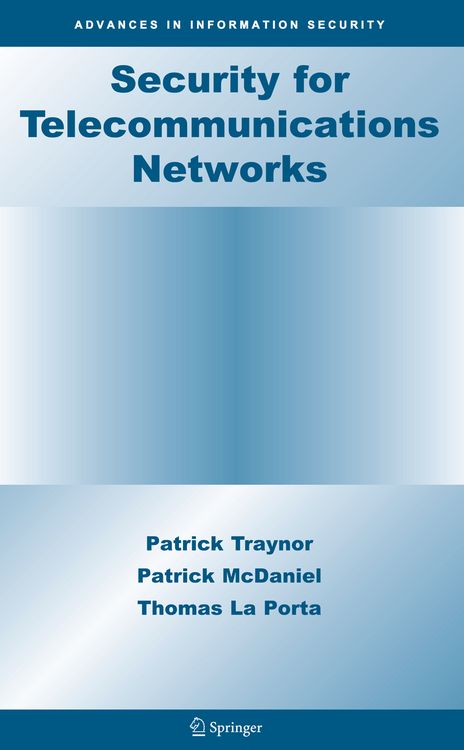 Produktbild: Security for Telecommunications Networks