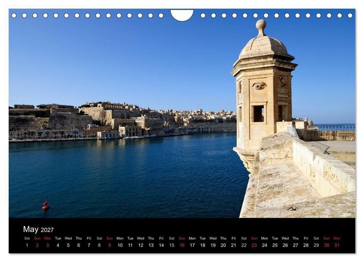 Produktbild: Malta. The sunny island full of charm. (Wall Calendar 2027 DIN A4 landscape), CALVENDO 12 Month Wall Calendar