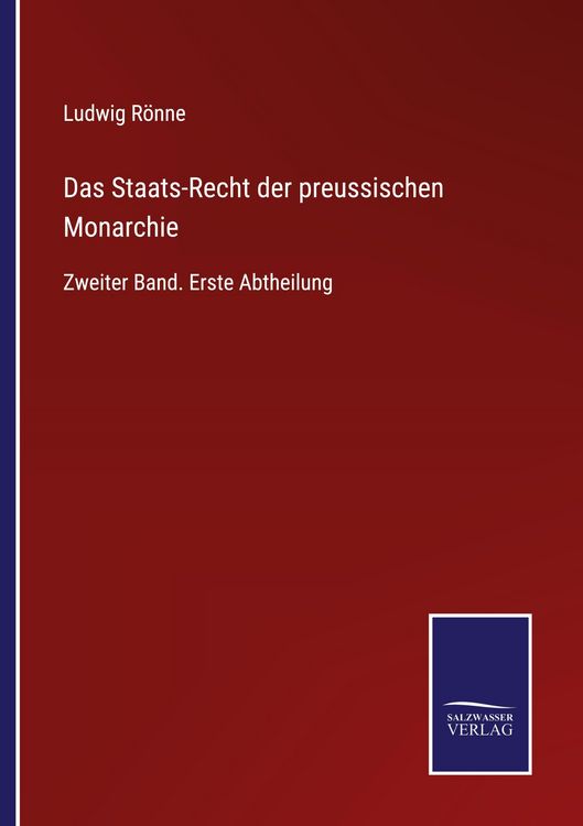 Produktbild: Das Staats-Recht der preussischen Monarchie