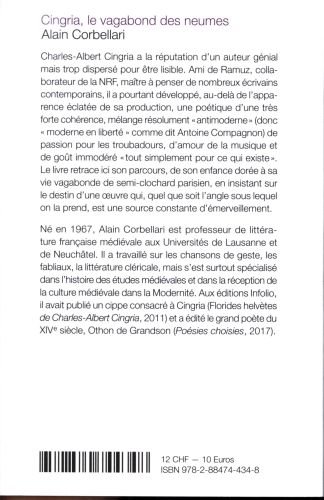 Produktbild: Cingria : le vagabond des neumes