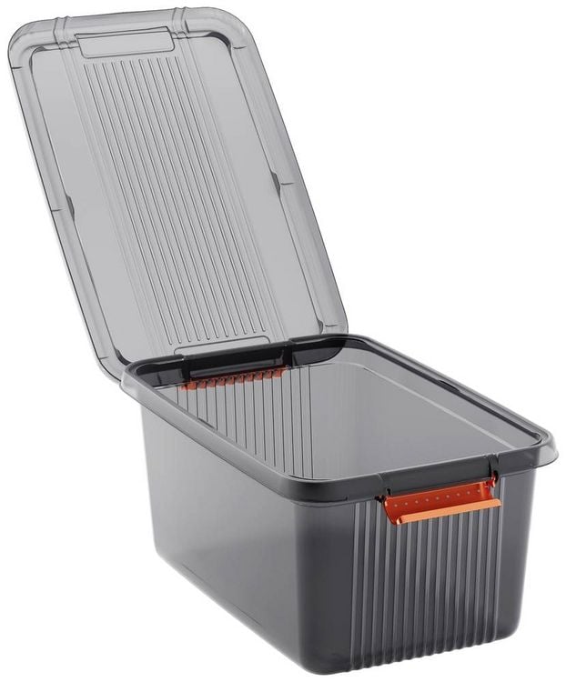 Produktbild: KIS 237047 Aufbewahrungsbox K Latch stapelbar (B x H x T) 590 x 280 x 390 mm Rauchgrau, Transluzent 1 St.