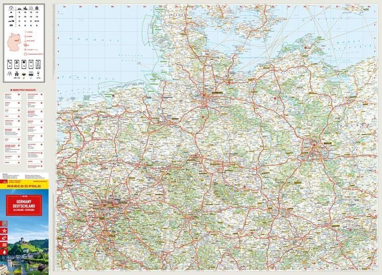 Produktbild: MARCO POLO Reisekarte Deutschland 1:800.000
