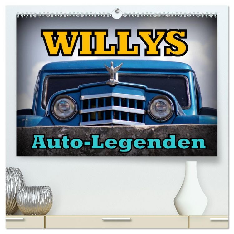 Produktbild: Auto-Legenden: WILLYS (hochwertiger Premium Wandkalender 2026 DIN A2 quer), Kunstdruck in Hochglanz