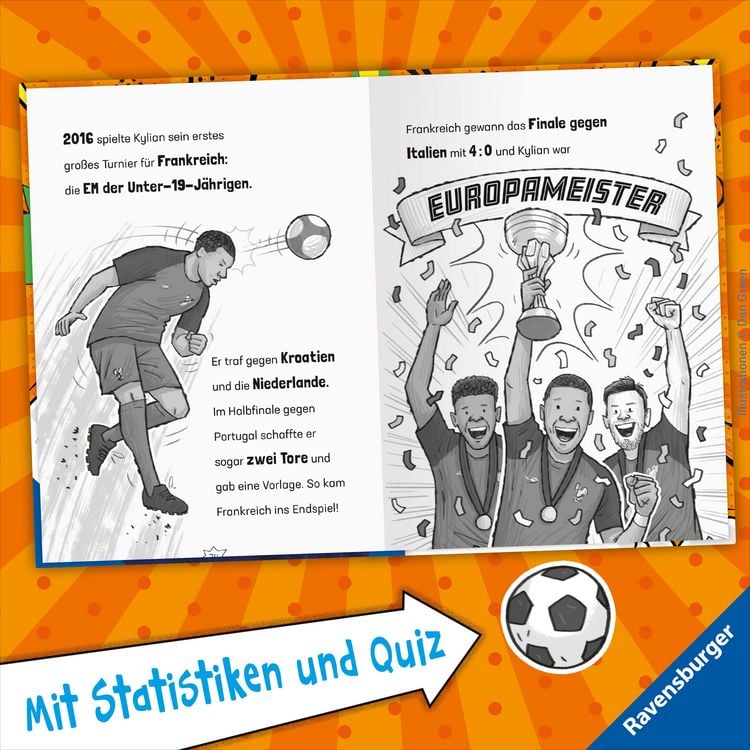 Produktbild: Fu&szlig;ball-Stars - Alles &uuml;ber Mbapp&eacute;. Vom Fu&szlig;ball-Talent zum Megastar