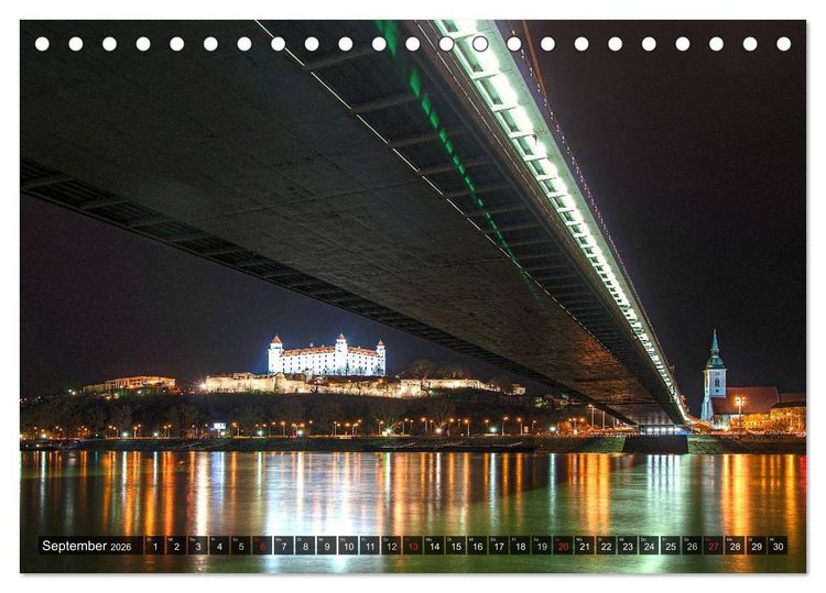 Produktbild: Donaumetropole Bratislava (Tischkalender 2026 DIN A5 quer), CALVENDO Monatskalender