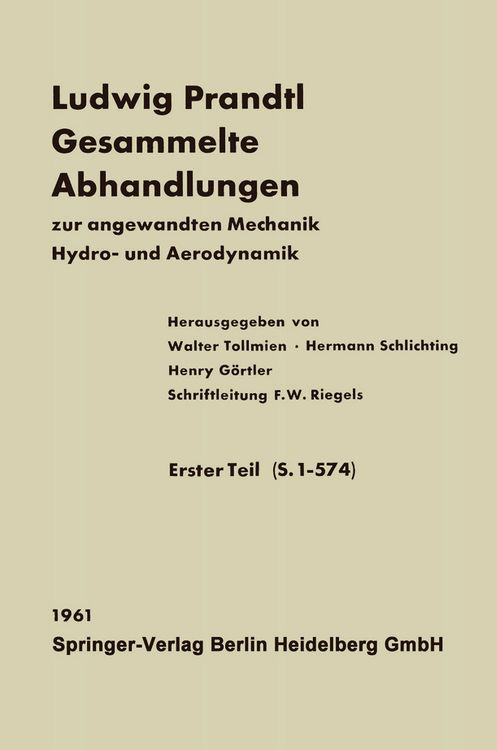 Produktbild: Ludwig Prandtl Gesammelte Abhandlungen