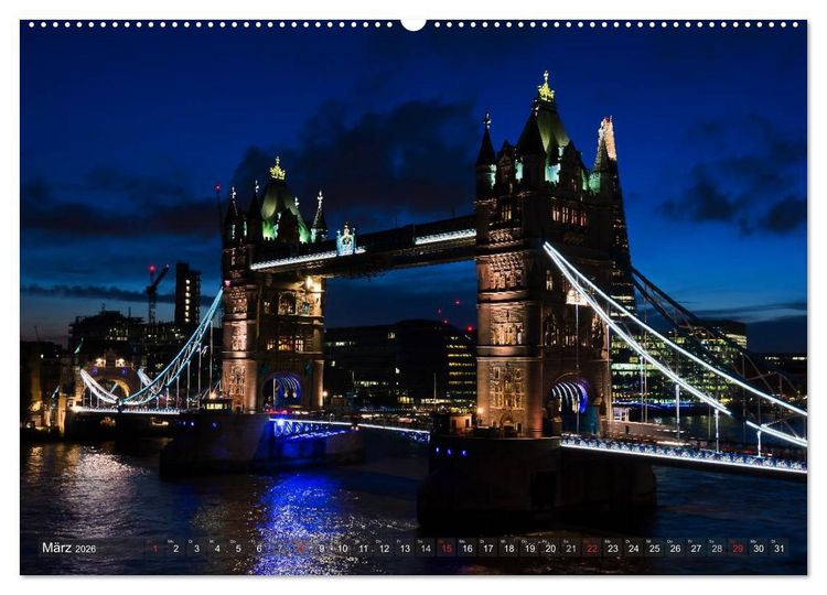 Produktbild: Londoner Perspektiven (hochwertiger Premium Wandkalender 2026 DIN A2 quer), Kunstdruck in Hochglanz