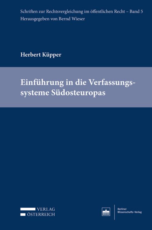 Produktbild: Einf&uuml;hrung in die Verfassungssysteme S&uuml;dosteuropas